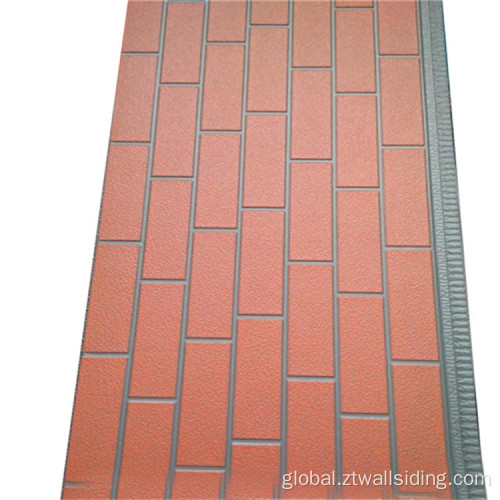 Standard Brick Texture PU Sandwich Panels Pu Composite Panels Cladding Siding Supplier